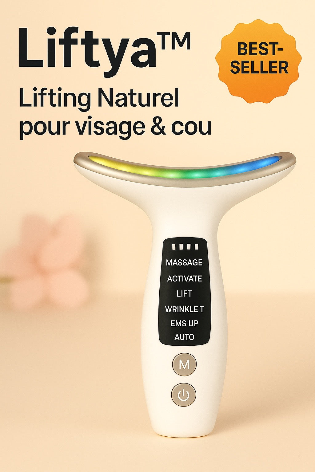 Liftya™️ –Appareil de Lifting Naturel LED pour le visage & cou à Domicile.